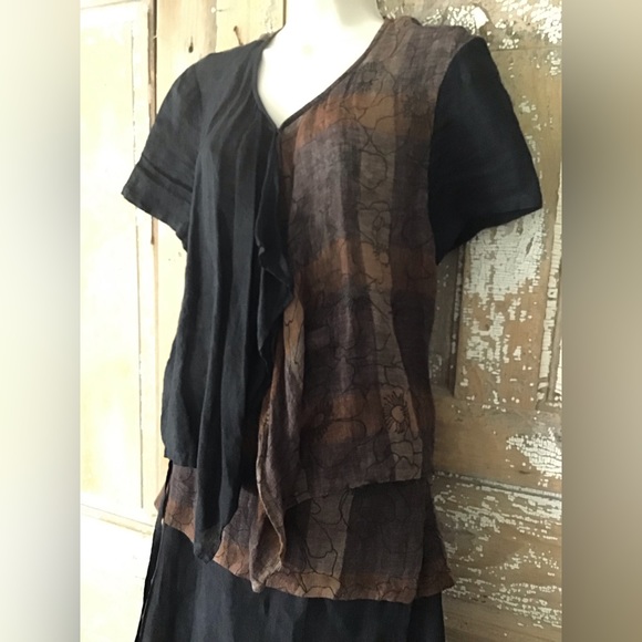 Kim Bernardin Paris Dress 2 Piece Separates Made In France Linen 38 - Picture 4 of 10